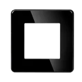 Single Frame Glass Panel with Metal Bracket (White) VIV-TW-G86.1F-WT 3