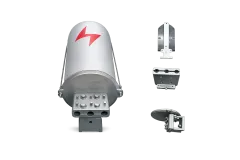 YCD-OPGW-ADSS-D024-1 Dome Type Fiber Optic Metal Closure 3
