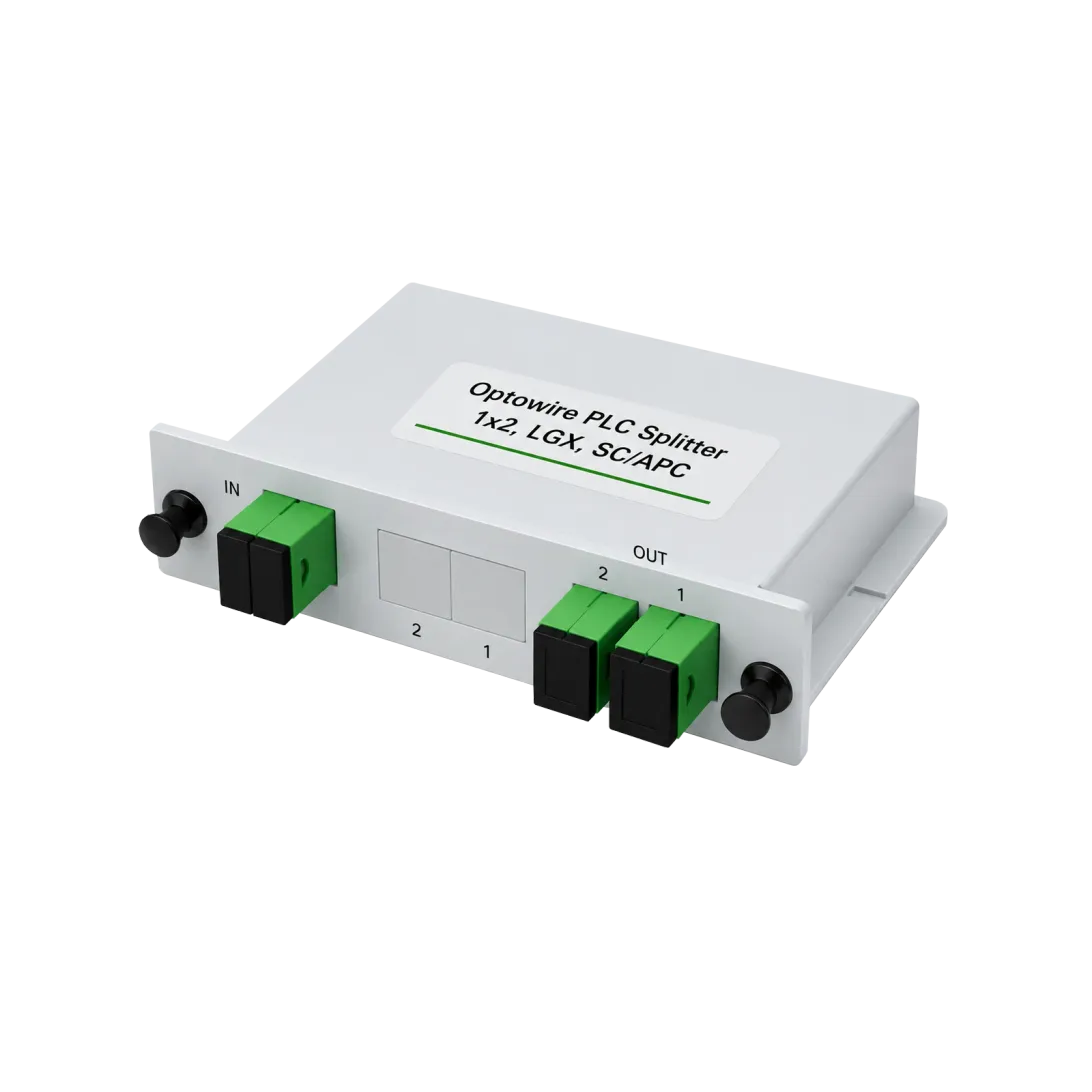 Optowire PLC Splitter 1x2, LGX, SC/APC