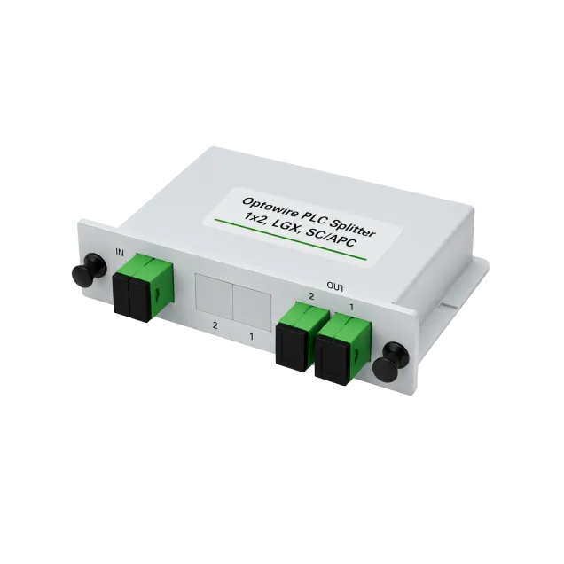 Optowire PLC Splitter 1x2, LGX, SC/APC