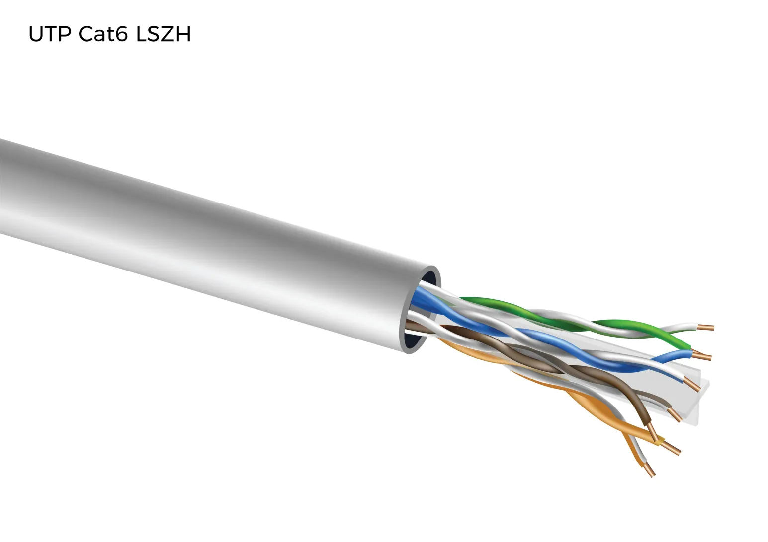 UTP CAT6 BC 24AWG LSZH "0.48 ± 0.01 mm"