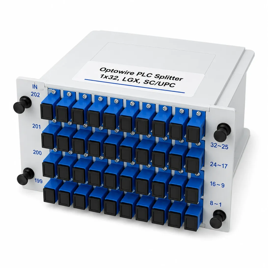 Optowire PLC Splitter 1x32, LGX, SC/UPC