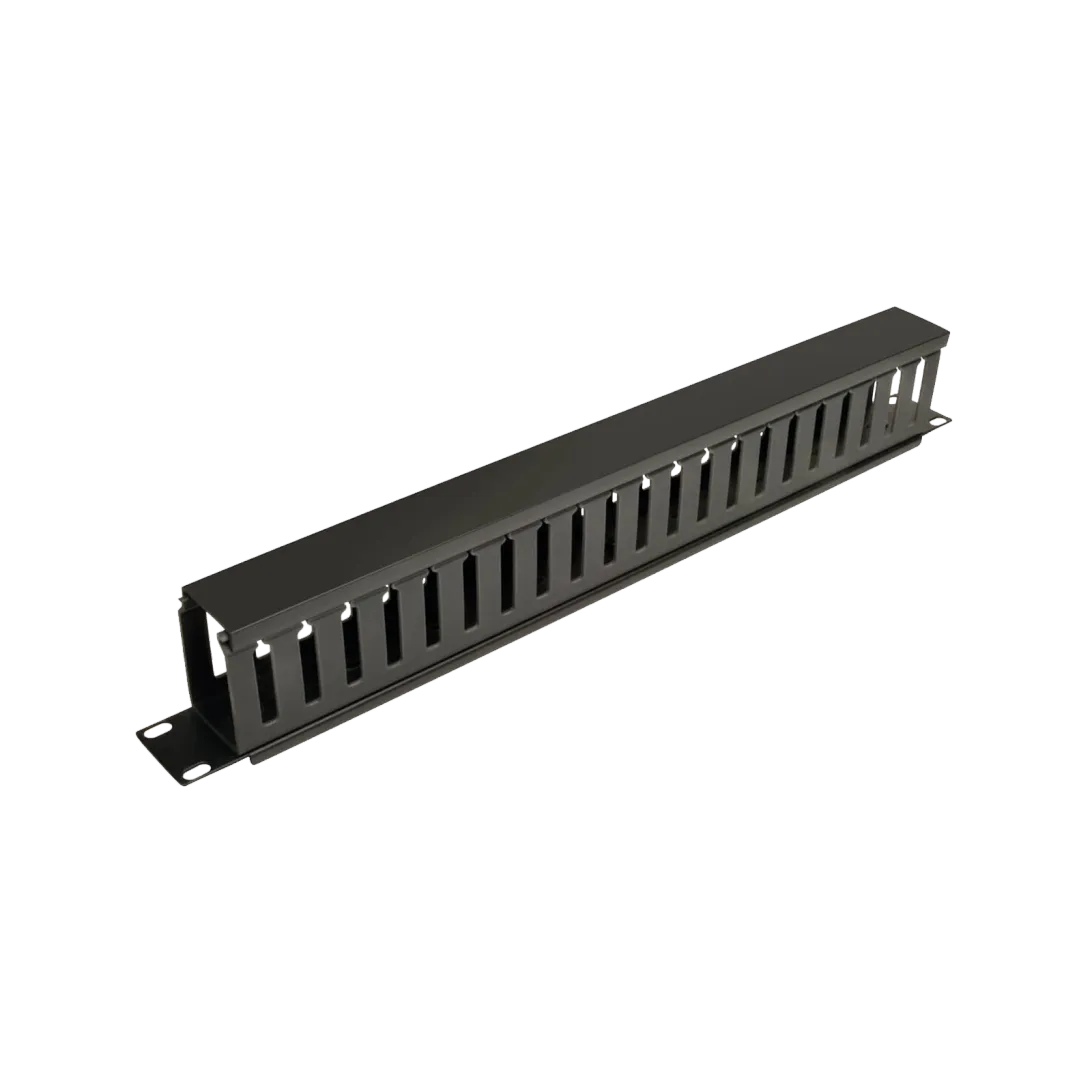 1U Metal Cable Management Panel for Network Rack Cabinets