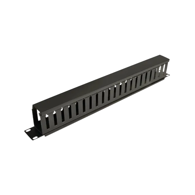 1U Metal Cable Management Panel for Network Rack Cabinets