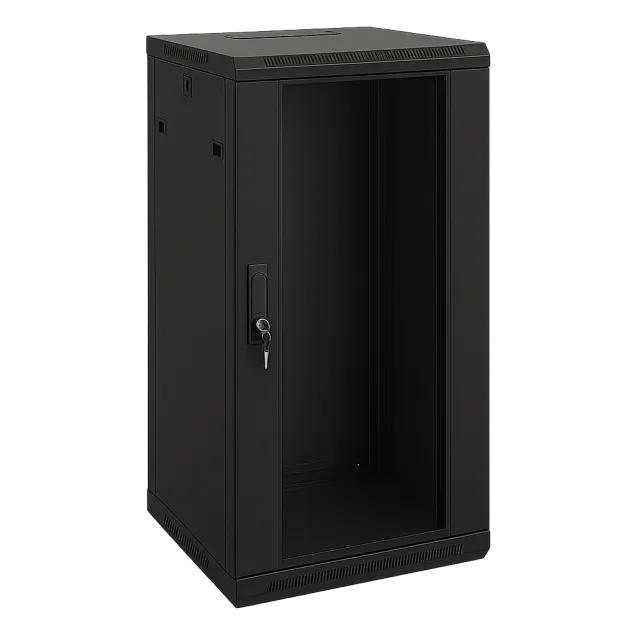 22U Network Rack Cabinet (600x450mm) With Glass Door