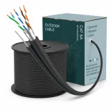 FTP CAT5E CCA 24AWG PE(outdoor) "0.53 ± 0.01 mm" WITH MESSENGER 2