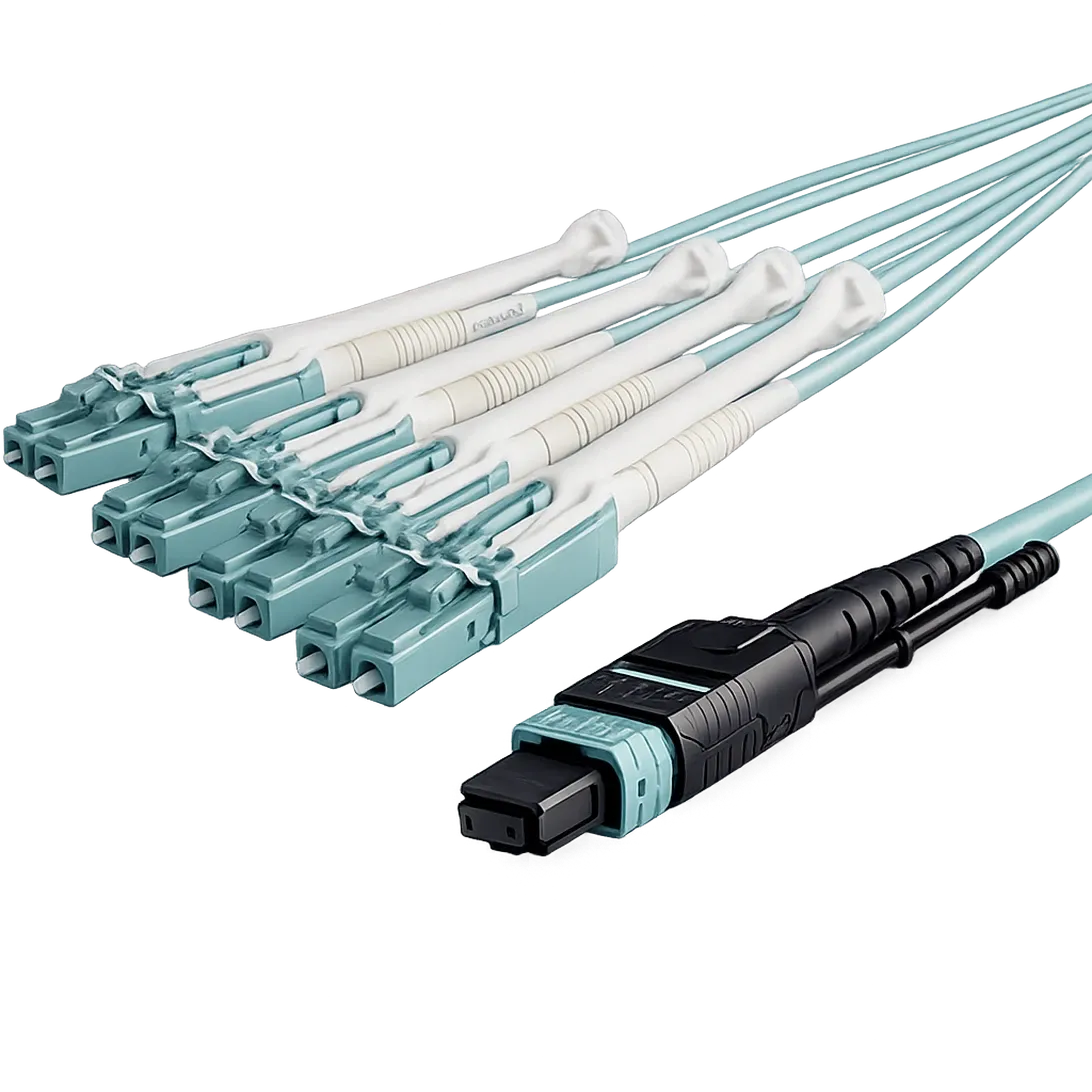 Optowire OM3, MTP(UPC)-LC(UPC) Trunk Cable 144 (12x12) Core, 2,0mm, LSZH, 10m.