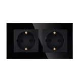 Wi-Fi EU Type F Double Socket 16A (Black) VIV-TW-WF2F-WT  1