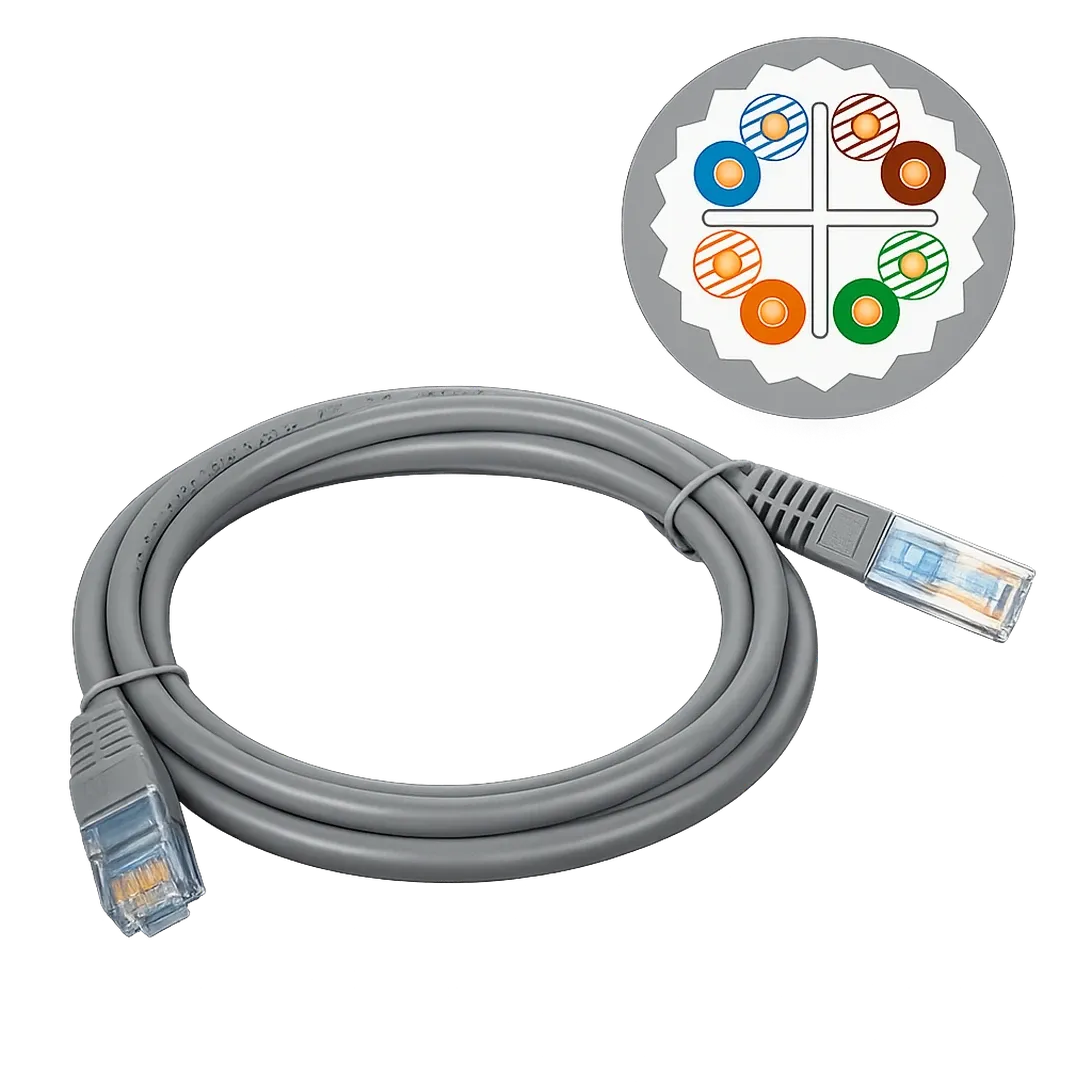 Patch cord UTP Cat6A LSZH 0.6m