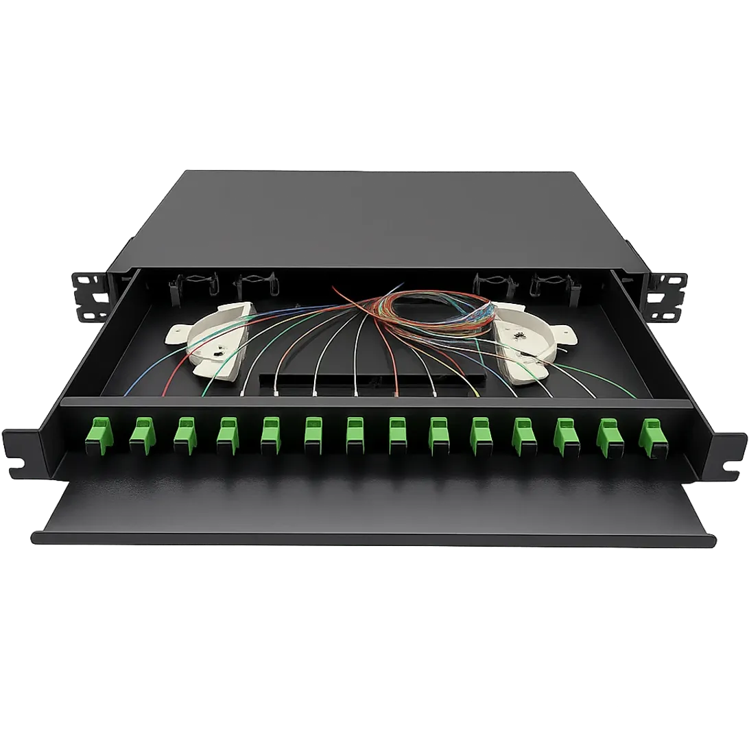 Rack Mount Patch Panel ODU-D12-SA With SC/APC Pigtail