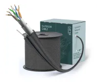 FTP CAT5E CCA 24AWG PE(outdoor) "0.51 ± 0.01 mm" WITH MESSENGER 1