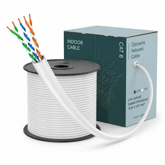 UTP CAT6 BC 24AWG PVC(indoor) "0.55 ± 0.01 mm"