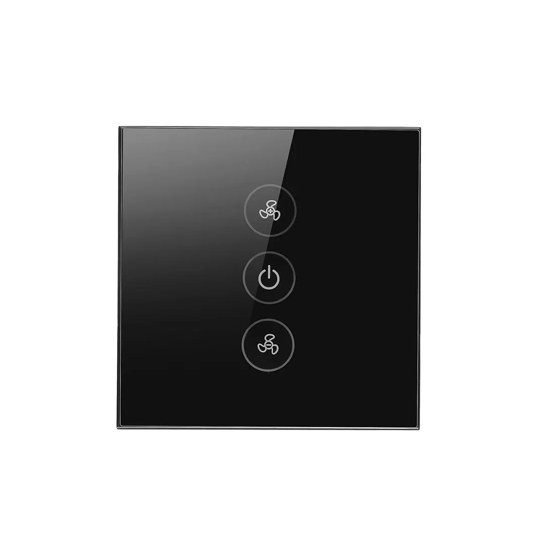 Wi-Fi Fan Speed Switch with Neutral (Black) VIV-TW-WFF101N-WT