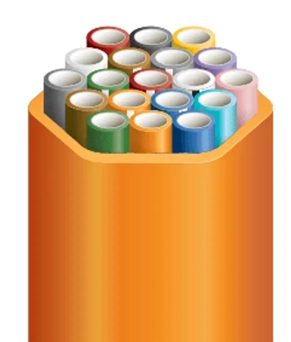 OptoWire HDPE Microduct Bundle 19-Way 7/4 mm with Silicon Core