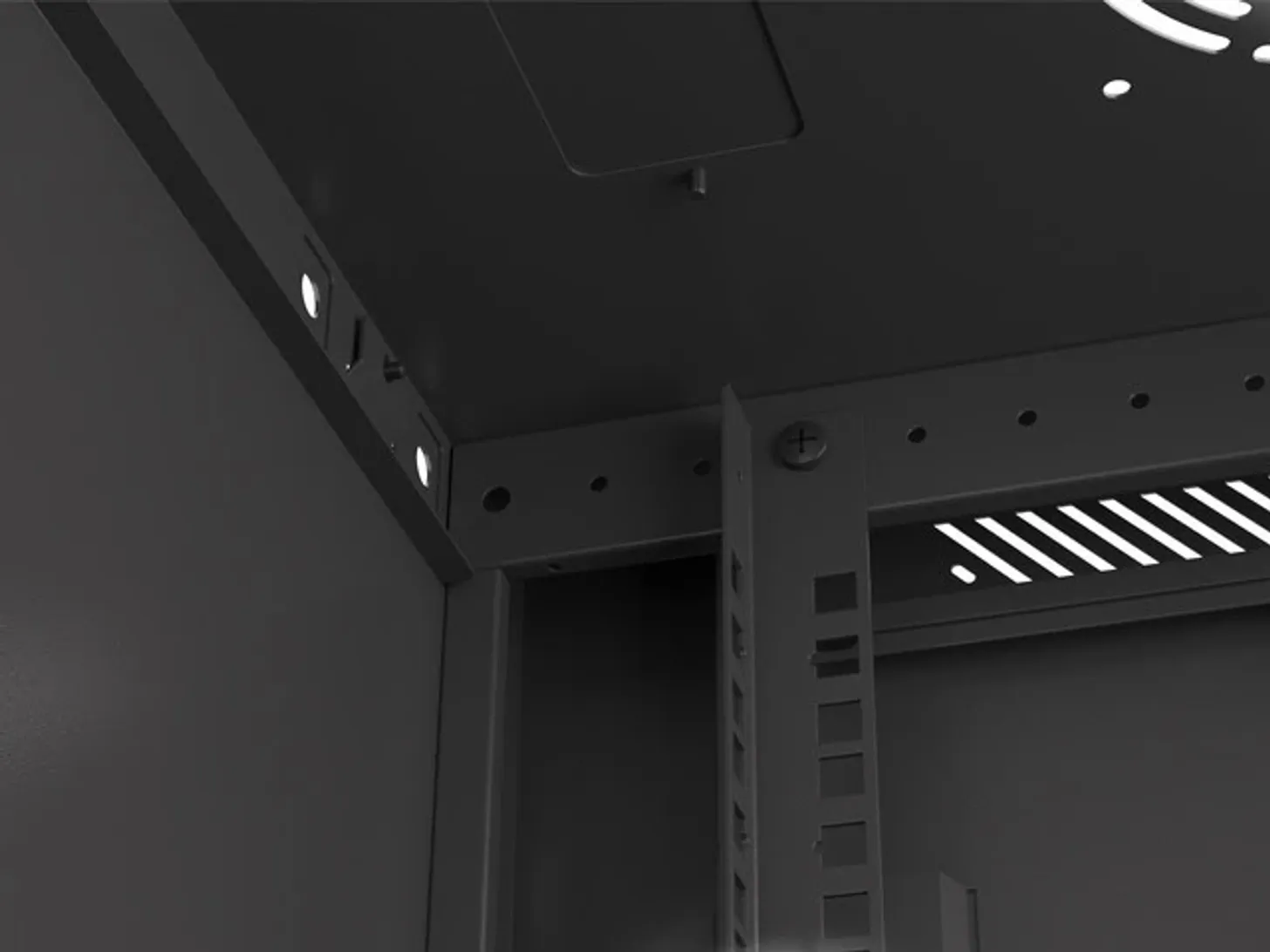 18U Network Rack Cabinet (600x450mm) With Glass Door