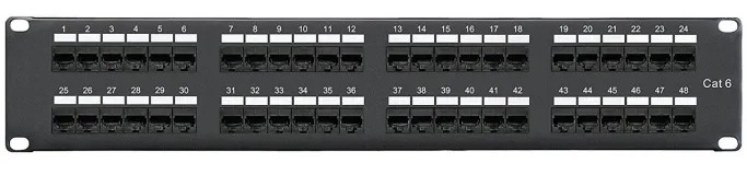 Patch Panel 48port RJ45 Cat 5&6-USH 2