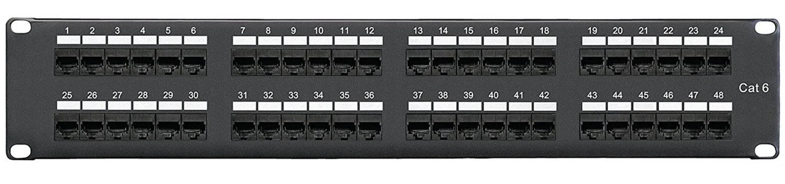 Patch Panel 48port RJ45 Cat 5&6-USH