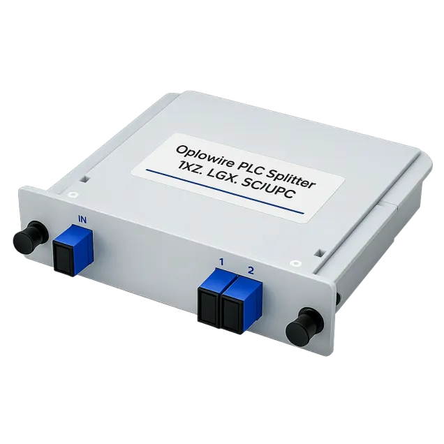 Optowire PLC Splitter 1x2, LGX, SC/UPC