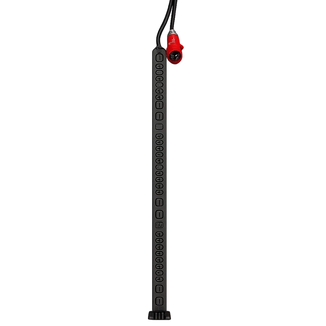 Rack Mount PDU (24×C13 + 6×C19) with Circuit Breaker