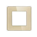 Single Frame Glass Panel with Metal Bracket (White) VIV-TW-G86.1F-WT 2