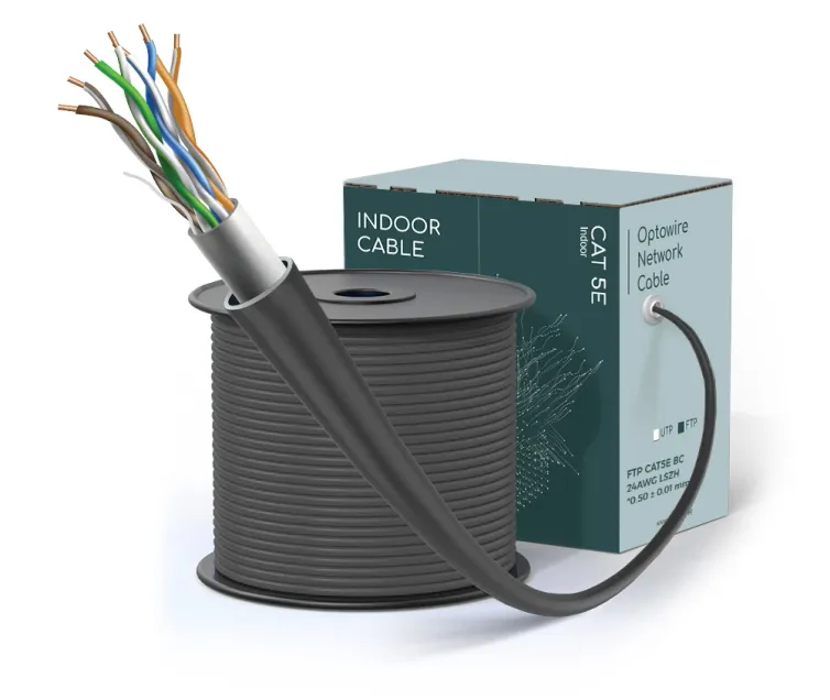 FTP CAT5E BC 24AWG PE(outdoor) "0.50 ± 0.01 mm"