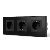 Wi-Fi EU Type F Triple Socket 16A (Black) VIV-TW-WF3F-WT 1