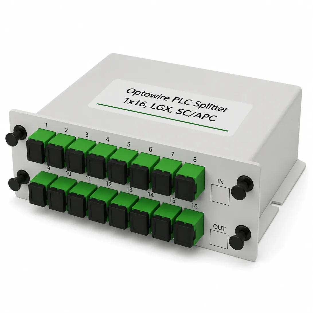 Optowire PLC Splitter 1x16, LGX, SC/APC