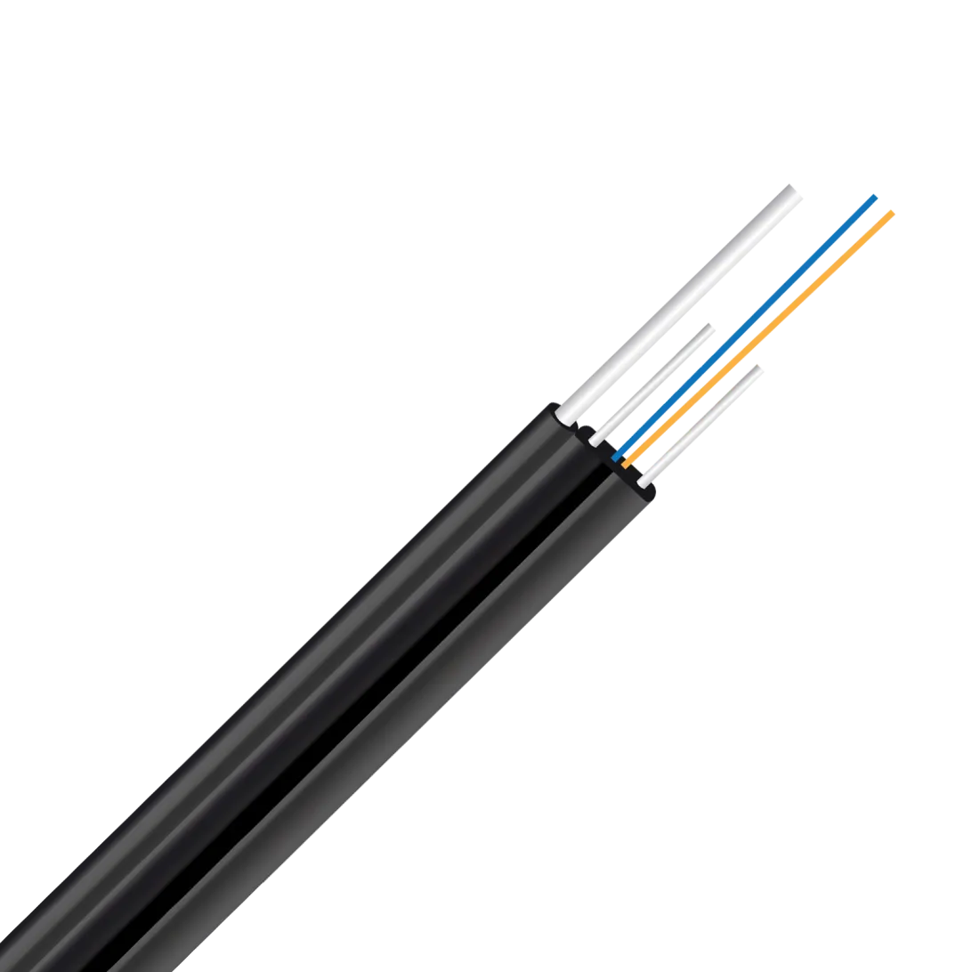 Optowire-AM-L-FL(D)-2FO-0.8KN Drop Outdoor Flat Dielectric optical cable