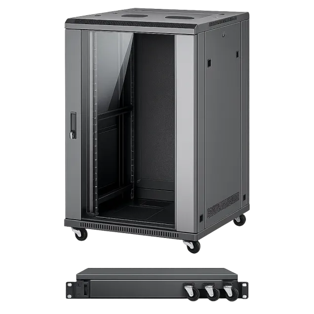 22U Network Rack Cabinet (600x800mm) With Glass Door