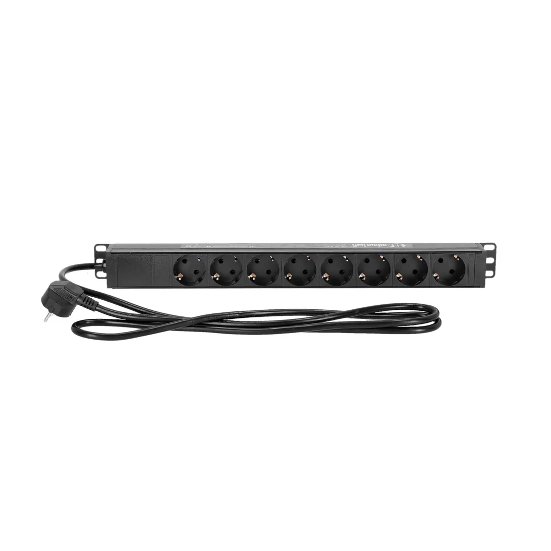 Rack Mount 8-Way PDU Without Switch With C13 Plug