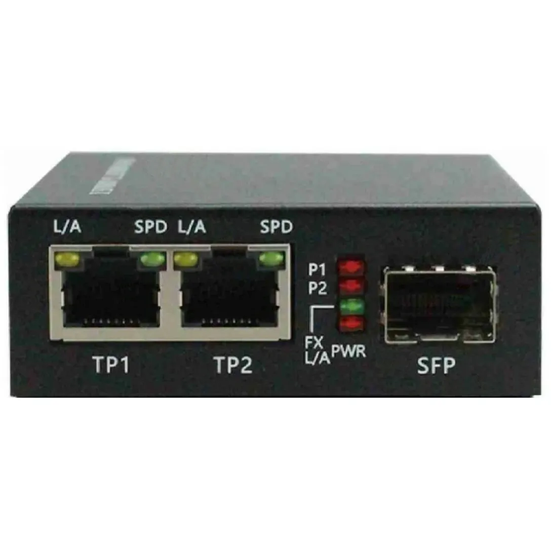 1G-1SFP-2RJ45 media convertor