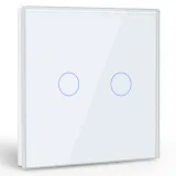 2 Gang Smart Wi-Fi Touch Switch with Neutral (White) VIV-TW-6WF201N-WT 4