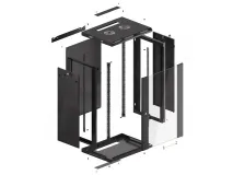 18U Network Rack Cabinet (600x450mm) With Glass Door 3