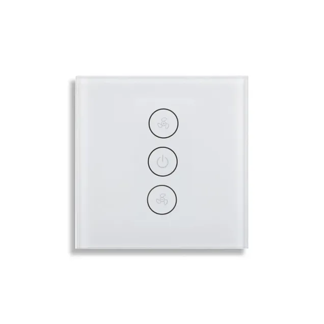 Wi-Fi Fan Speed Switch with Neutral (White) VIV-TW-WFF101N-WT