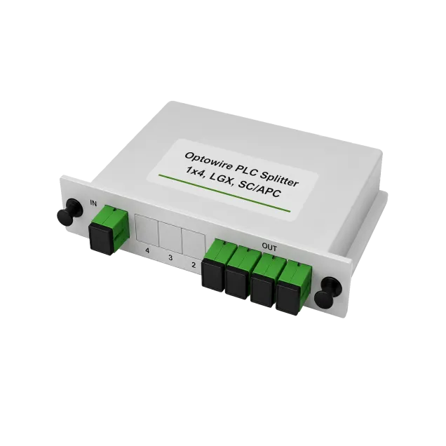 Optowire PLC Splitter 1x4, LGX, SC/APC