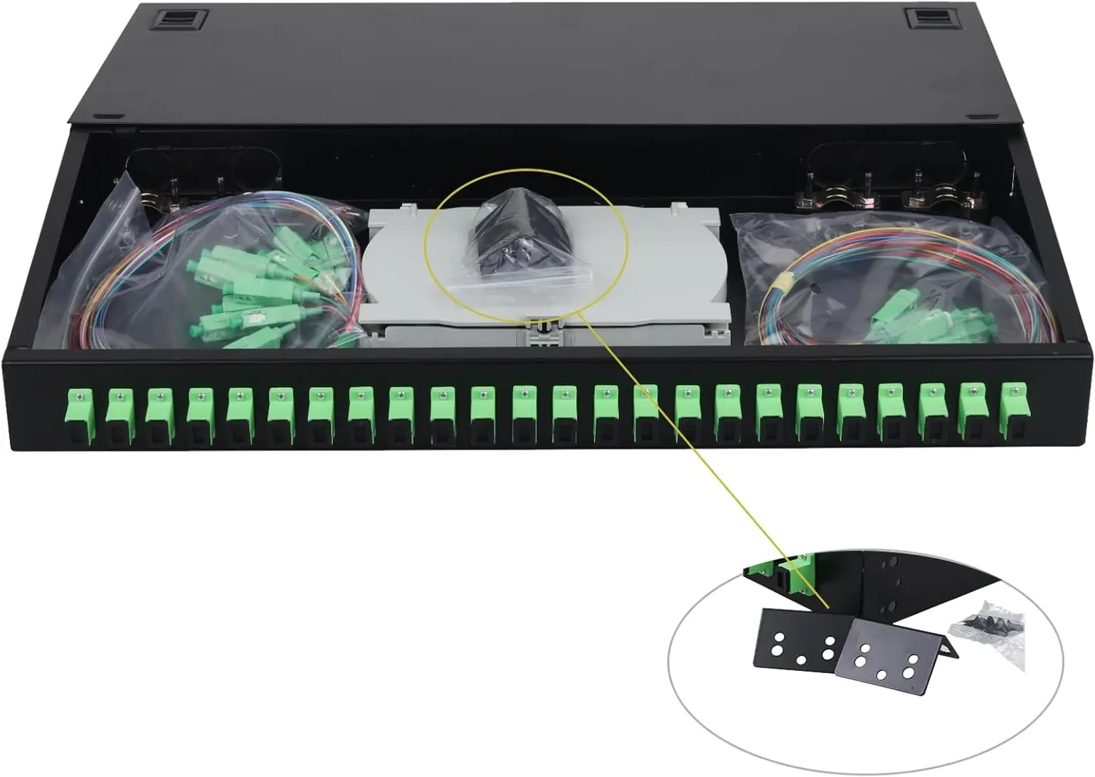 Rack Mount Patch Panel ODU-R24-DA With SC/APC Pigtail