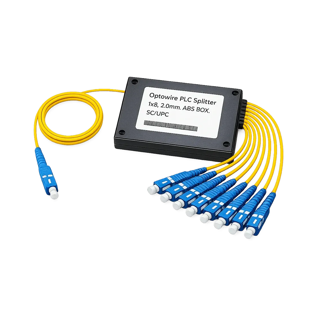 Optowire PLC Splitter 1x8, 2.0mm, ABS BOX, SC/UPC
