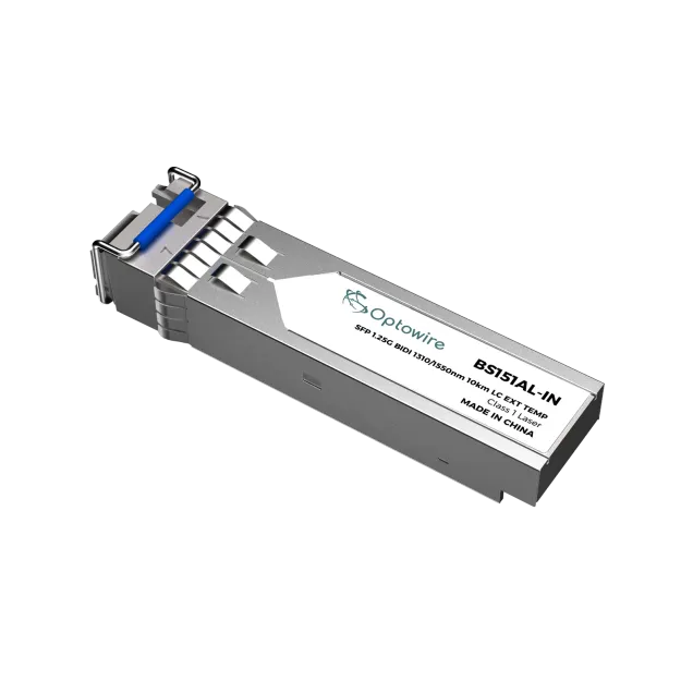 SFP 1.25G BIDI 1310/1550nm 10km LC EXT TEMP