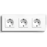 Wi-Fi EU Type F Triple Socket 16A (White) VIV-TW-WF3F-WT 2