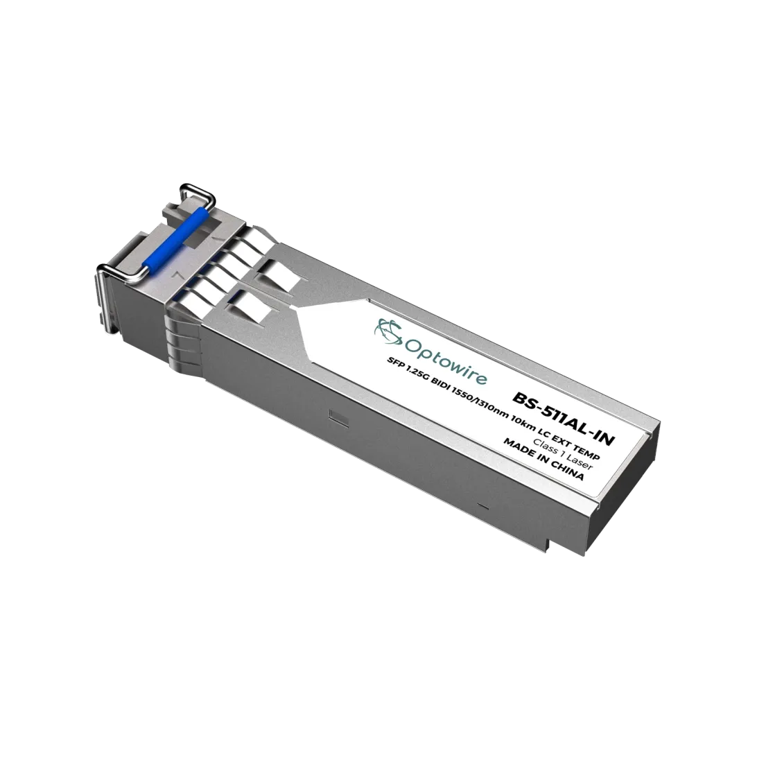 SFP 1.25G BIDI 1550/1310nm 10km LC EXT TEMP