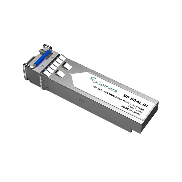 SFP 1.25G BIDI 1550/1310nm 10km LC EXT TEMP