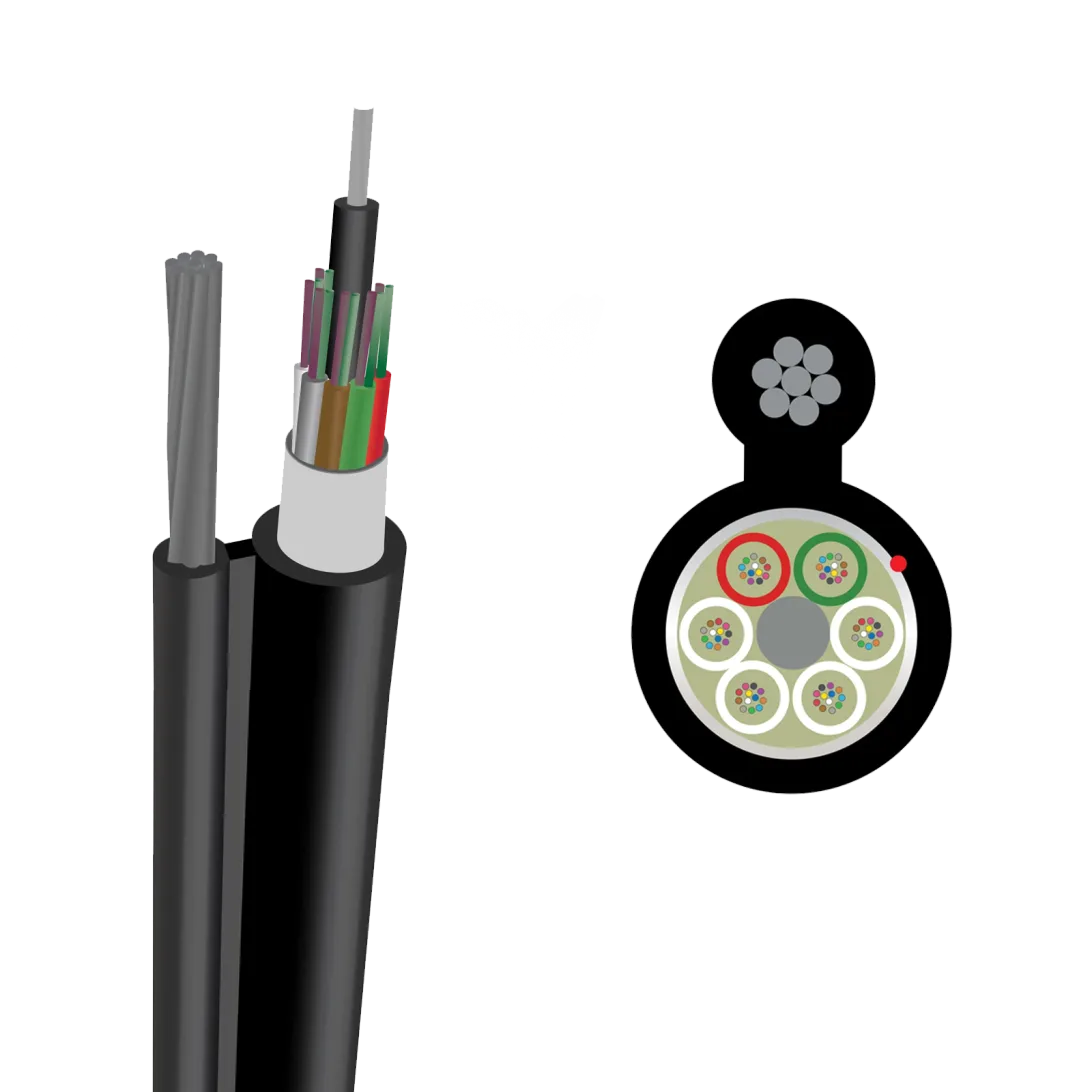 OptoWire AM-S-24FO-9.5KN Aerial Figure-8 Optical Cable