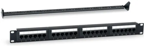 Patch Panel 24port RJ45 Cat 5&6-USH 1