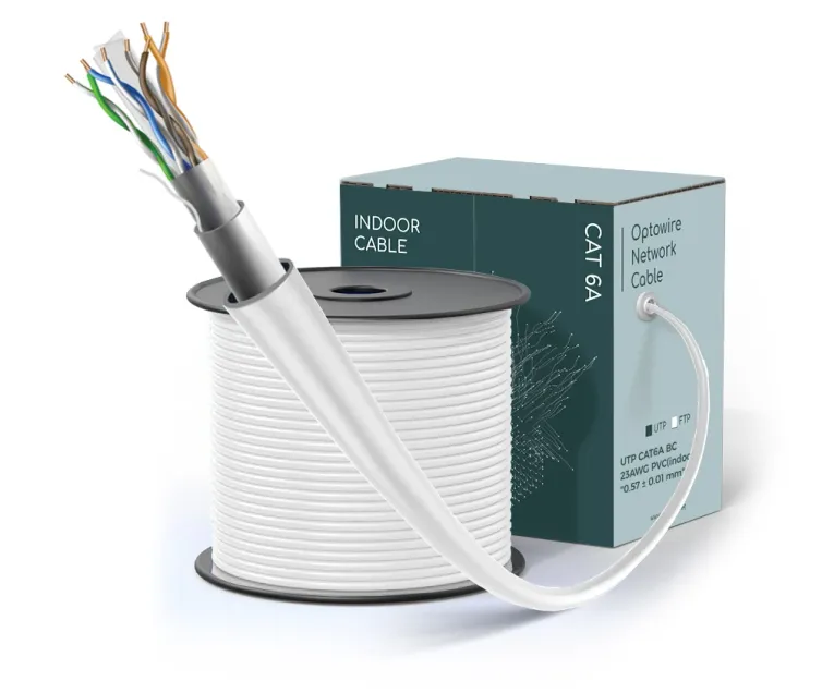 UTP CAT6A BC 23AWG PVC(indoor) "0.57 ± 0.01 mm"