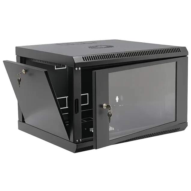 6U Network Rack Cabinet (600x450mm) With Glass Door