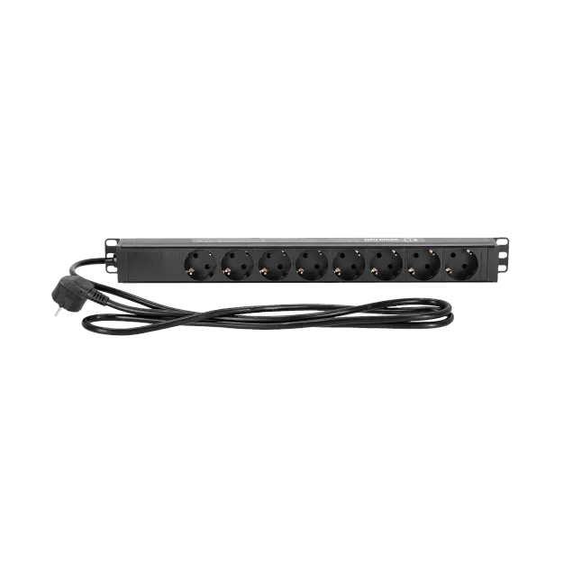 Rack Mount 8-Way PDU Without Switch With C13 Plug