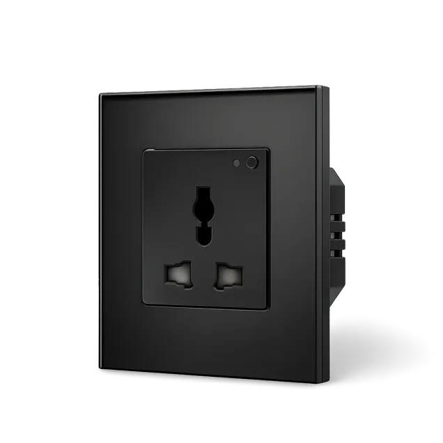 Wi-Fi Multi-Function Single Socket with Power Metering (Black) VIV-TW-WFS1MF-WT