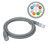 Patch cord UTP Cat6A LSZH 0.9m 1
