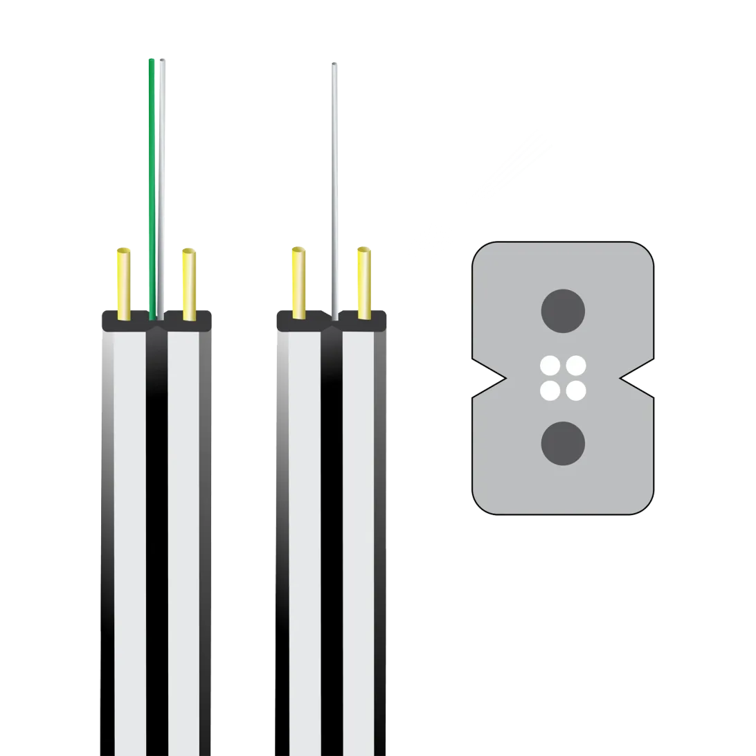 OptoWire-ID-FL(D)-4FO-G657A2 Drop Indoor Optical Cable