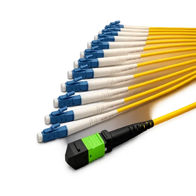 Optowire OS2, MTP(APC)-LC(UPC) Trunk Cable 24 (1x24) Core, 2,0mm, LSZH, 10m.